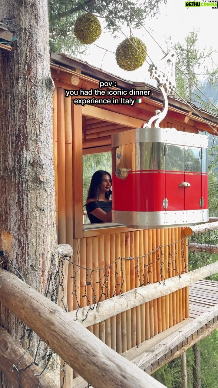 Unaisa Subair - 3.5K Likes - Unforgettable evening: Italy’s culinary masterpiece 🍝
Treehouse dinner experience at @chalet_al_foss