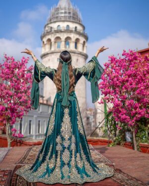 Unaisa Subair Instagram - Transported through time: Ottoman elegance meets modern marvels against the timeless backdrop of Galata Tower 🌸