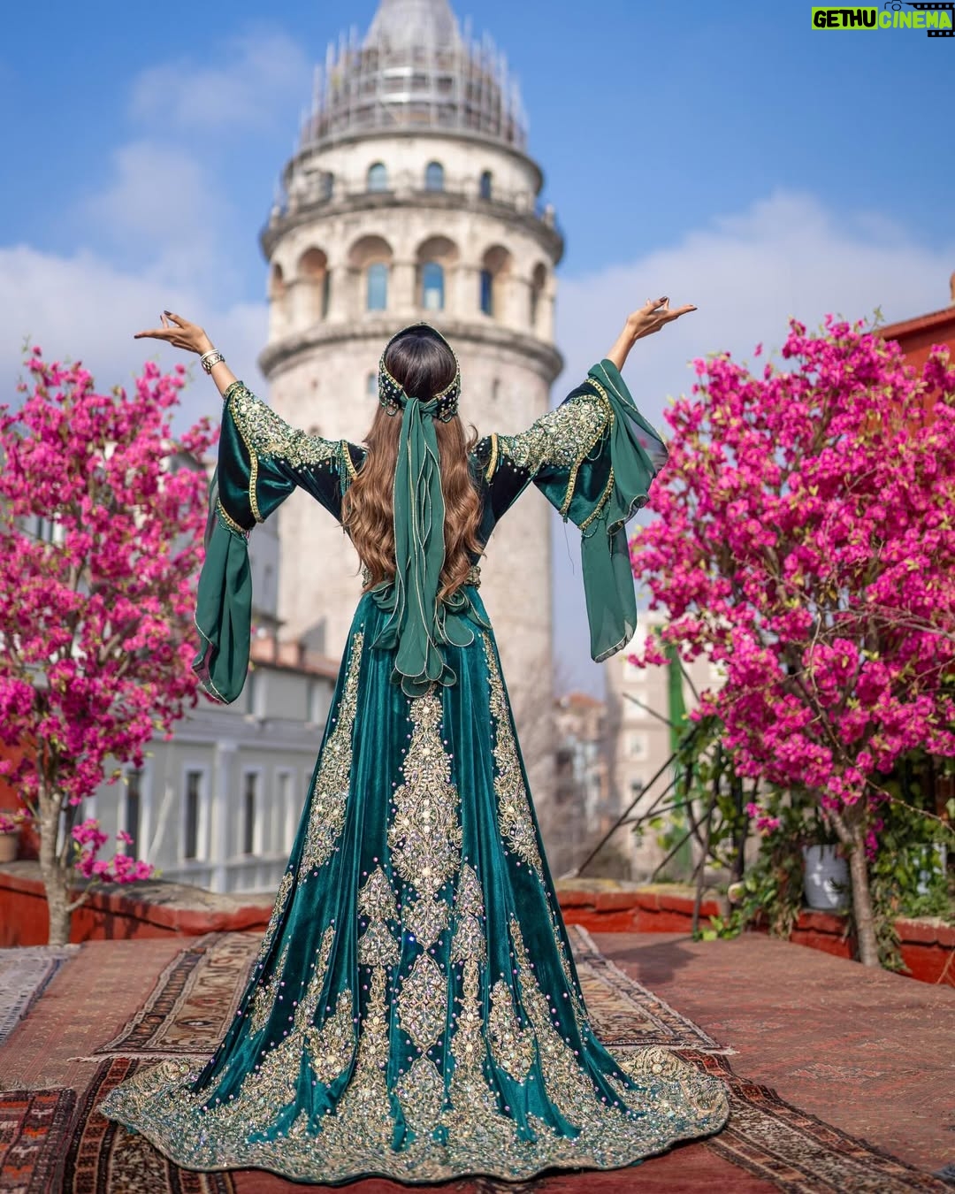 Unaisa Subair - 5.5K Likes - Transported through time: Ottoman elegance meets modern marvels against the timeless backdrop of Galata Tower 🌸