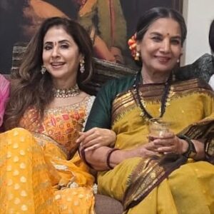 Urmila Matondkar Instagram - Year 1983..location Janki Kutir
Tiny, anxious n nervous me see the great Shabana Azmi for photo shoot of “Masoom” n thereafter it’s been an exceptional bond of love, respect, admiration, learning, laughters, madness n so much more. There are many things I could thank you for but above all, it would have to be for constantly reminding me “how to live life at its fullest with everything that it throws at you”!!!
Thank you for always being there inspiring tremendously on screen n caressing me with all your generosity n warmth 🙏🏻😇
Deeply cherish your presence in my life!!
Happy Birthday Queen 🤩🤗❤️
75 never rocked more than this 😍🥰❤️
@azmishabana18