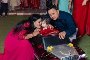 Urvi Kar Chaudhary Instagram - Moments from @raya.chaudharyy Birthday ♥️
(#firstbirthday #birthdaycake #baby #babygirl #rayabirthday #outfitideas #birthdaygown #redgown )