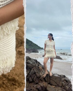 Vaishali Attri Instagram - sweet summertime 🥥🌊🪸

Outfit- @femi9.by.as 
Flats- @kinsfootwear 

#beachbaby #coordset #vacationwear #summerfits #vacationoutfit #resortwear #femi9