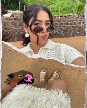 Vaishali Attri Instagram - sweet summertime 🥥🌊🪸

Outfit- @femi9.by.as 
Flats- @kinsfootwear 

#beachbaby #coordset #vacationwear #summerfits #vacationoutfit #resortwear #femi9