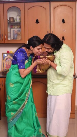 Vaishali Thaniga Instagram - Introducing “ Shawn Dev “ to you all ❤️✨💫 @_shawndev ❤️

Shawn meaning Gift of God 😍
Dev meaning purity, strength and enlightenment ✨💫
Shawn Dev means Gracious Gift of God / Divine Grace of God 😍☺️

Lots n lots of love from Amma @_vaishalithaniga ❤️ Appa @sathya.dev ❤️ to our world 😍❤️ 

Chithi @gayathri_thaniga ❤️
Grandma @sujatha_thaniga ❤️
Grandpa @athanigaivelan ❤️

@_shawndev ❤️
@sathya.dev ❤️

Photography @_1click_studio ❤️ thanks da thambi for capturing our beautiful day ❤️

#shawndev #shawn #namingcermony❤️️ #babyboy #babyofinstagram #babyonboard #mom #dad #newparents #family #happiness #love #reelsvideo #trendingreels #instareels #reelitfeelit #reelsinstagram #trending