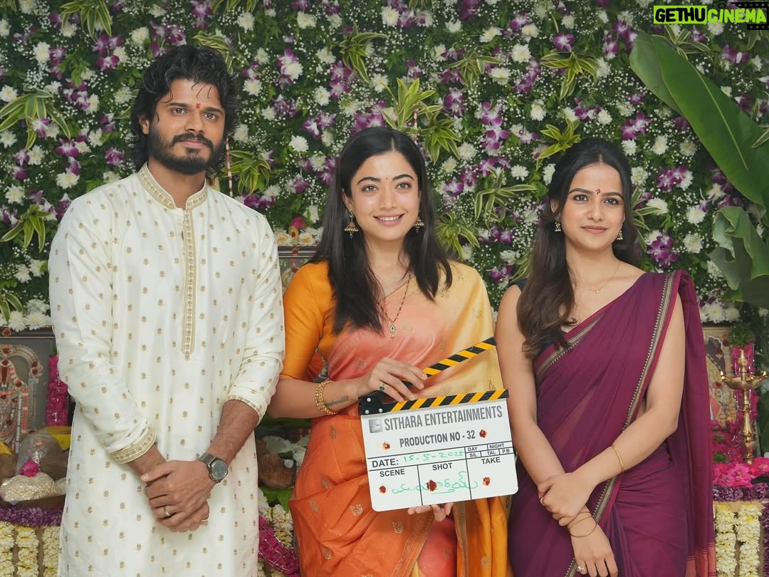 Vaishnavi Chaitanya - 460.5K Likes - And it begins for the MOST RELATABLE LOVE STORY 😍

#SitharaEntertainments Production No. 32 takes off with a pooja ceremony full of love ❤️
&
Regular shoot commences this June 🫶🏻

Clap by @rashmika_mandanna 
Camera Switch On by @actorsivaji_
Script handover by @venky_atluri & @kalyanshankar9

@ananddeverakonda @adityahaasan @nagavamsi19 @vaishnavi_chaitanya_ @heshamabdulwahab @navinnooli #SaiSoujanya @az_dop @phanikvarma @upputurivenkat @Mrvasireddy @sitharaentertainments @fortune4cinemas #SrikaraStudios