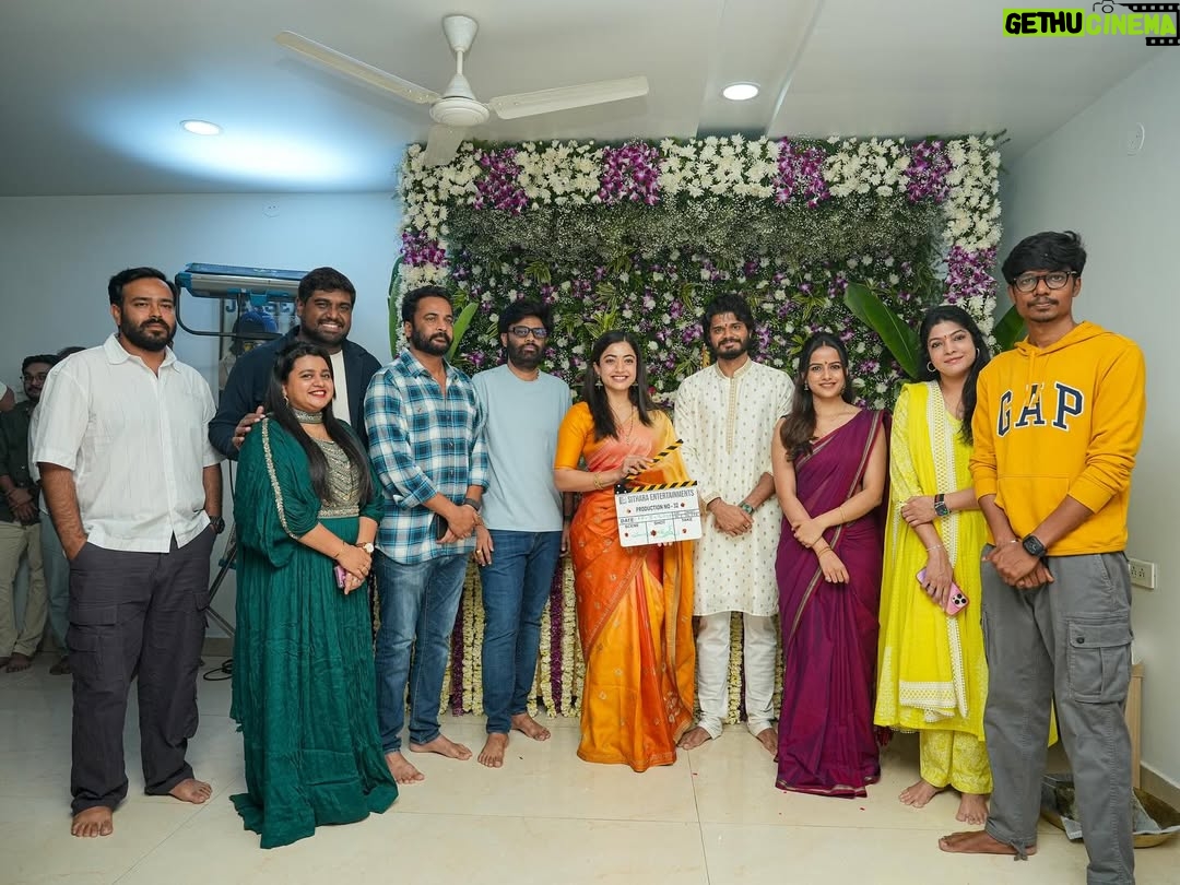 Vaishnavi Chaitanya - 460.5K Likes - And it begins for the MOST RELATABLE LOVE STORY 😍

#SitharaEntertainments Production No. 32 takes off with a pooja ceremony full of love ❤️
&
Regular shoot commences this June 🫶🏻

Clap by @rashmika_mandanna 
Camera Switch On by @actorsivaji_
Script handover by @venky_atluri & @kalyanshankar9

@ananddeverakonda @adityahaasan @nagavamsi19 @vaishnavi_chaitanya_ @heshamabdulwahab @navinnooli #SaiSoujanya @az_dop @phanikvarma @upputurivenkat @Mrvasireddy @sitharaentertainments @fortune4cinemas #SrikaraStudios