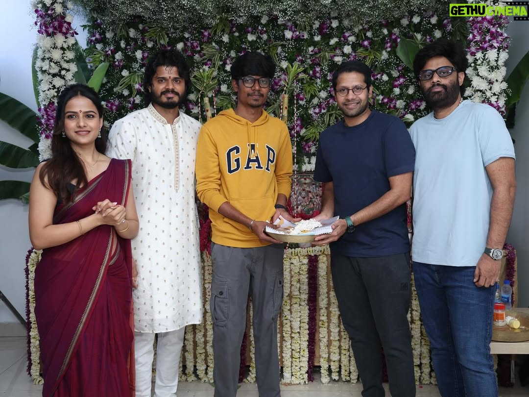 Vaishnavi Chaitanya - 460.5K Likes - And it begins for the MOST RELATABLE LOVE STORY 😍

#SitharaEntertainments Production No. 32 takes off with a pooja ceremony full of love ❤️
&
Regular shoot commences this June 🫶🏻

Clap by @rashmika_mandanna 
Camera Switch On by @actorsivaji_
Script handover by @venky_atluri & @kalyanshankar9

@ananddeverakonda @adityahaasan @nagavamsi19 @vaishnavi_chaitanya_ @heshamabdulwahab @navinnooli #SaiSoujanya @az_dop @phanikvarma @upputurivenkat @Mrvasireddy @sitharaentertainments @fortune4cinemas #SrikaraStudios