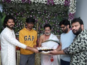 Vaishnavi Chaitanya Instagram - And it begins for the MOST RELATABLE LOVE STORY 😍

#SitharaEntertainments Production No. 32 takes off with a pooja ceremony full of love ❤️
&
Regular shoot commences this June 🫶🏻

Clap by @rashmika_mandanna 
Camera Switch On by @actorsivaji_
Script handover by @venky_atluri & @kalyanshankar9

@ananddeverakonda @adityahaasan @nagavamsi19 @vaishnavi_chaitanya_ @heshamabdulwahab @navinnooli #SaiSoujanya @az_dop @phanikvarma @upputurivenkat @Mrvasireddy @sitharaentertainments @fortune4cinemas #SrikaraStudios
