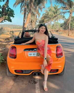 Vanshika Agarwal Instagram - A mini 🚘, exactly what I needed for a birthday drive !

#vanshikaagarwal #mini #minicooper #goa #unclutchgoa #goadiaries #vacation #minicooperworld #minicoopers
