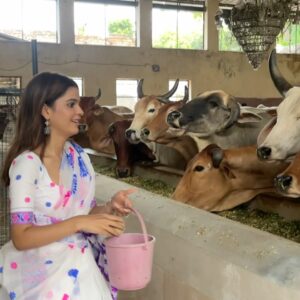 Vanshika Gaba Arora Instagram - Grateful • Blessed • Radhe Radhe🪷