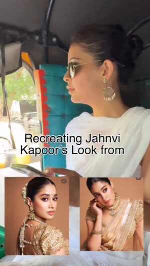 Vanshika Gaba Arora Instagram - Recreating Janhvi kapoor look from Param Sundari 💕
Outfit From scratch
Jewellery @spjewellerspvt
Mua @makeupby_nishu
@janhvikapoor