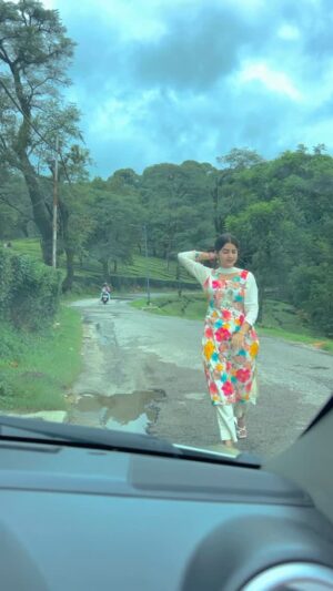 Varsha Rajput Instagram - Going wid trend❤️🫰🏻 Suit link 💫 @poonam_cloth_house123