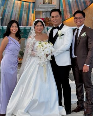 Venus Raj Instagram - My husband and I during the wedding of our beloved friends in Dumaguete. Congratulations again Don and Bridget! We love you both!❤️

Thank you @himyprettyangela for my dress and @37la_al73 for my husband’s outfit.