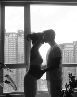 Veronica Ngô Instagram - Though we’ve yet to meet, and I only feel your tiny dances beneath mommy’s skin, you’ve already rewritten our world with every gentle kick. Your mom and I count down the days, hearts full, waiting to hold the little miracle who’s already changed everything.