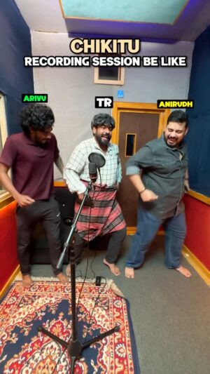 Vikkals Vikram Instagram - Chikitu recording reel... #recordingreel 
.
Upcoming Vikkals of Vikram Shows:
July 5th London
July 6th Dublin
Ticket link in bio!