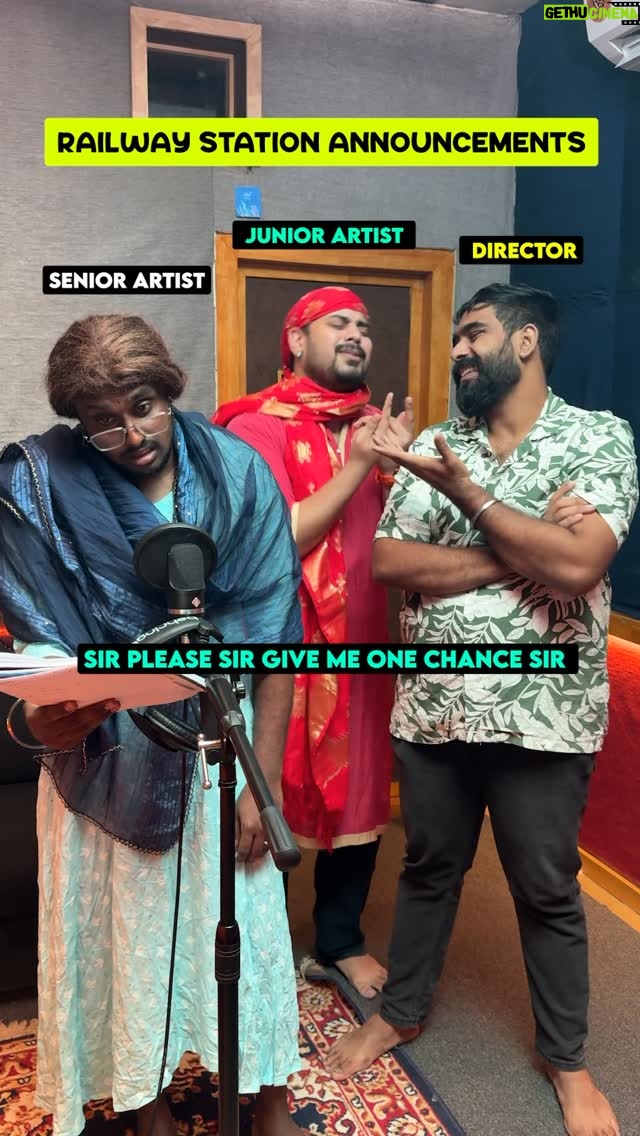 Vikkals Vikram - 1.1 Million Likes - Railway station announcements be like… 
#vikkals #recordingreel