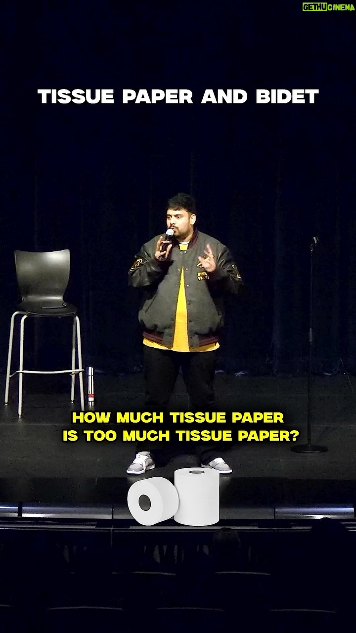 Vikkals Vikram - 15.1K Likes - Toilet paper vs bidet... #vikkalsofvikram #standupcomedytamil
.
Vikkals of Vikram Tour details and ticket link in bio/description 

Banglore Feb 2 2025
Toronto  Apr 19 2025
London  Apr 26 2025
Chennai  June 22 2025

Upcoming USA tour shows:
	
Mar 7 2025	Austn
Mar 8 2025	Dallas
Mar 9 2025  St Louis
	
Mar 14 2025	 Columbus
Mar 15 2025  Denver 
Mar 16 2025	 Chicago

Mar 21 2025  Raleigh 
Mar 22 2025  Atlanta
Mar 23 2025  Tampa

Mar 29 2025  NJ/NY
Mar 30 2025  Boston

Apr 5 2025  Detroit 
Apr 6 2025  Minneapolis 

Apr 12 2025  Houston
Apr 13 2025  Miami

Ticket link in bio/Description