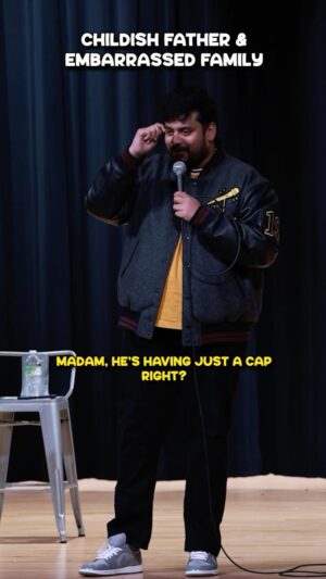 Vikkals Vikram Instagram - Childish father and embarrassed family… #vikkalsofvikram #standupcomedytamil 
.
Vikkals of Vikram Upcoming Shows Details: 
	
Apr 11  2025  Bentonville
Apr 12 2025  Houston
Apr 13 2025  Miami

Apr 19 2025 Toronto
Apr 26 2025 London 
June 22 2025 Chennai

Ticket link in bio/Description
