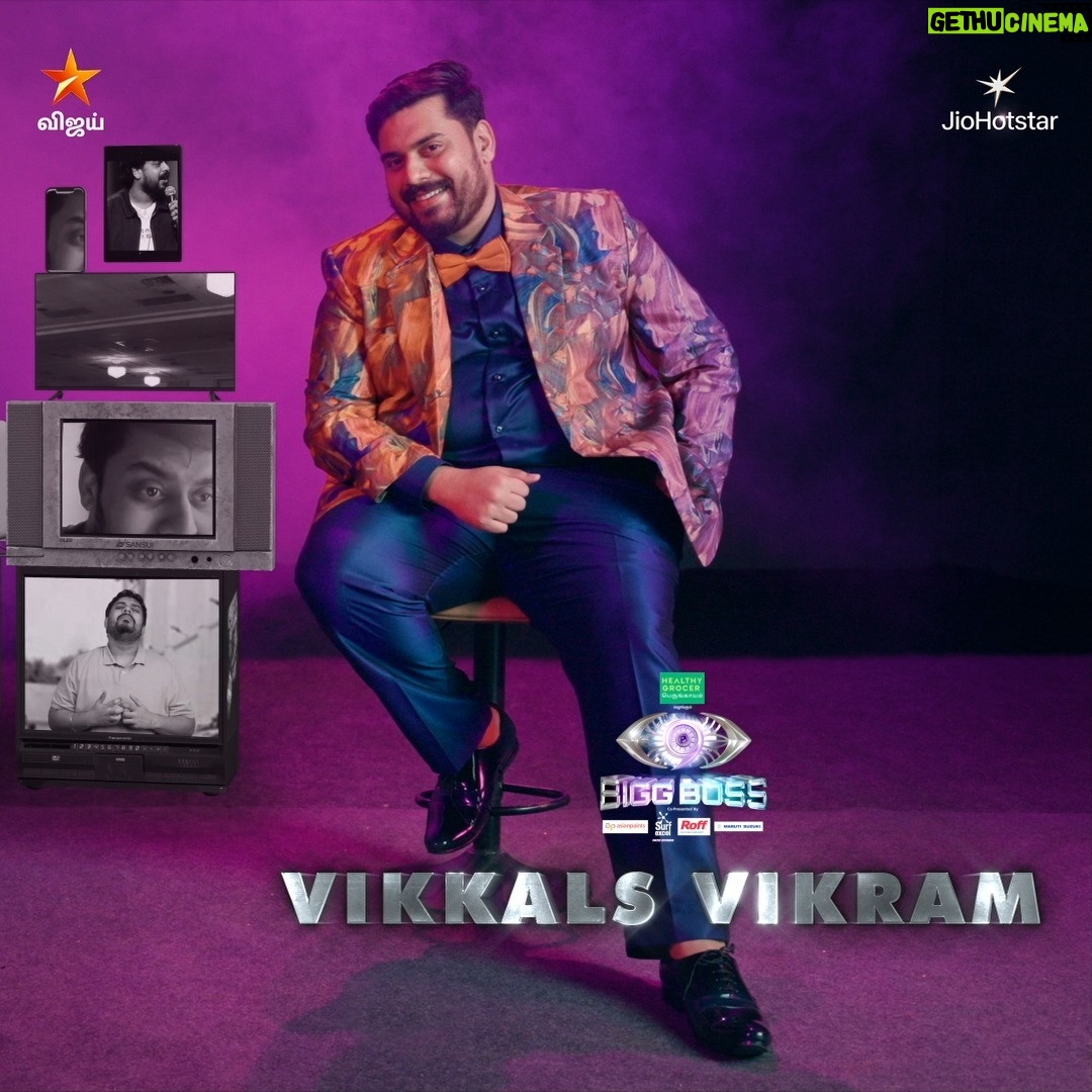 Vikkals Vikram - 31.4K Likes - #பிக்பாஸ் இல்லத்தில்.. #VikkalsVikram 😎 

Bigg Boss Tamil Season 9 #GrandLaunch - இப்போது ஒளிபரப்பாகிறது நம்ம விஜய் டிவில.. 

#Nowshowing #BiggBossTamilSeason9 #TuneInNow  #OnnumePuriyala #BiggBossSeason9Tamil #BiggBoss9 #VijaySethupathi #BiggBossTamil #BB9 #VijayTV #VijayTelevision