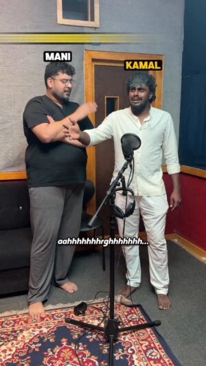 Vikkals Vikram Instagram - Thug life dubbing be like... #recordingreels #vikkals
.
"Vikkals of Vikram" solo standup comedy show is coming to Chennai on June 22. Ticket link in bio!
