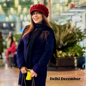 Vinita Bhatia Instagram - Cold season.. & warm smile..
It’s the season to sparkle🧑🎄🧿❤️
Location @gmraerocity
#actor#model #art #photooftheday #love#winter#instagood #instagram #explore#delhi #viral #trending#beauty #beautiful #follow
