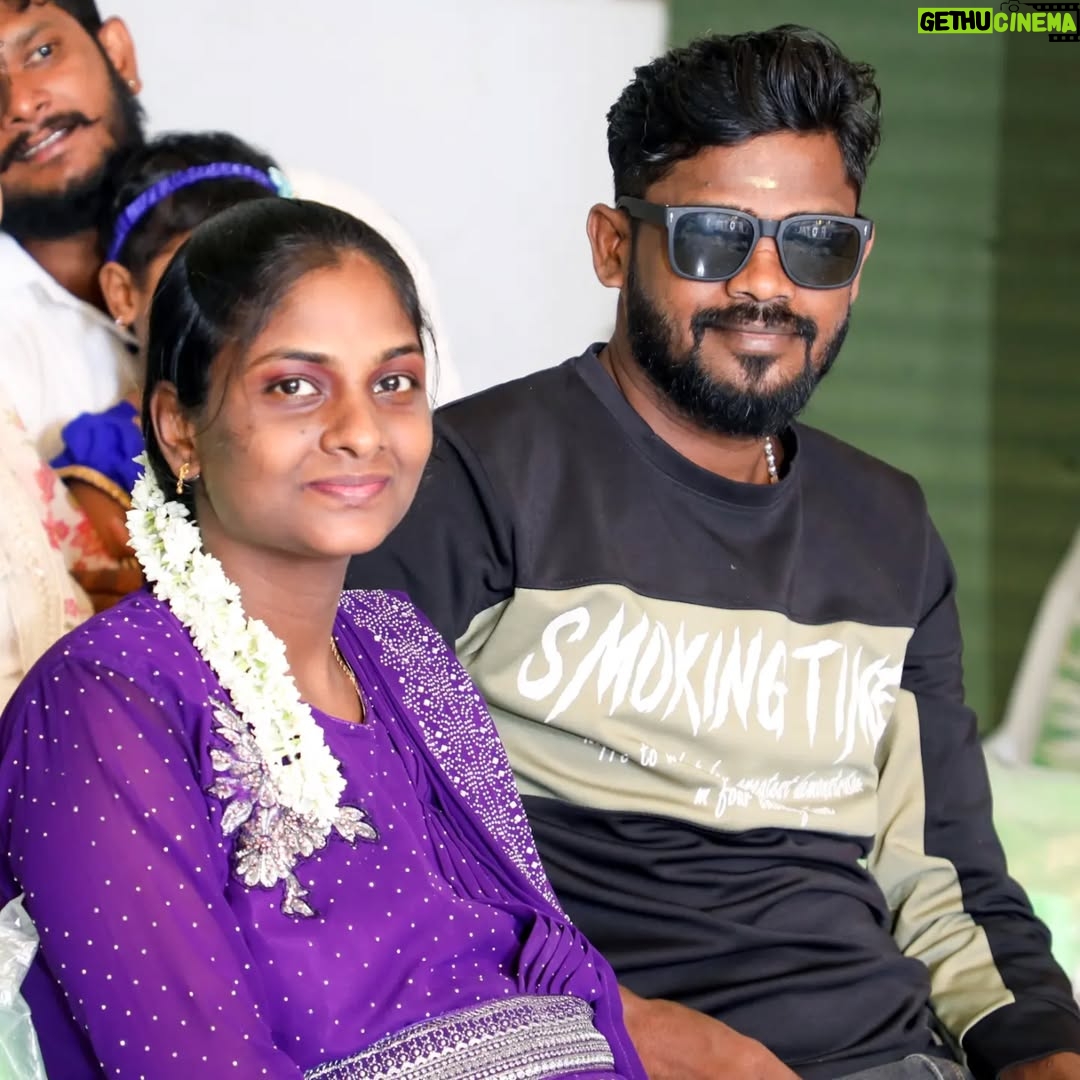 Vinoth Gana - 1.4K Likes - Love u my dear wife 4th year wedding anniversary ♥️🎉🎊💙🥰