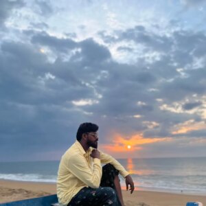 Vinoth Gana Instagram - Photo of the morning after completing the film shoot location kovalam beach ♥️