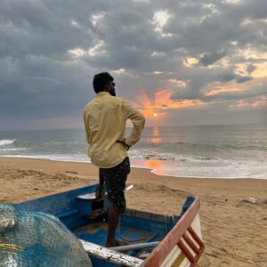 Vinoth Gana Instagram - Photo of the morning after completing the film shoot location kovalam beach ♥️