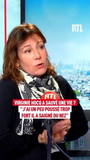 Virginie Hocq Instagram - Virginie Hocq a sauvé une vie ? "J'ai un peu poussé trop fort il a saigné du nez"
@hocqvirginie était l'invitée d'Éric Dussart et Jade dans "On Refait la télé" sur #RTL
.
.
#radio #onair #live #replay #television #humour #virginiehocq #sante