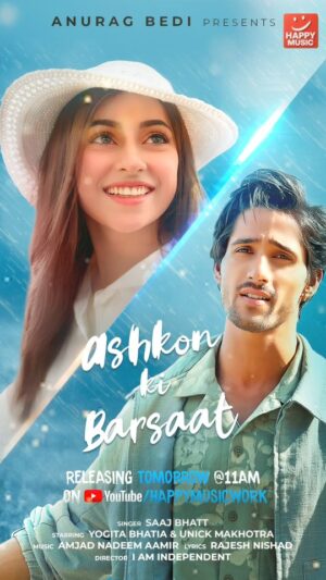 Yogita Bhatia Instagram - For every heart that has loved and lost… 🌧️ #AshkonKiBarsaat releases tomorrow.
@anuragbedii @saaj__bhatt @yogitabhatia04 @unickmalhotra @amjadnadeemaamir @lyricist_rajeshnishad @ramjigulatiofficial @iamindependentworld