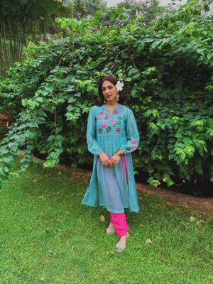 Yogita Bihani Instagram - Happy Ganesh Chaturthi ✨🙏🏻

Wearing @kavana.in