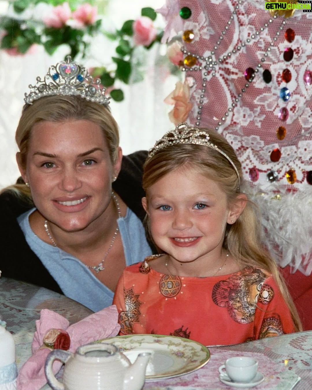 Yolanda Hadid - 256.5K Likes - 💛Happy birthday to my big girl….

Thirty years went by in a flash, 10,950 days to be exact but there hasn’t been one day without you on my mind……

As you know giving birth to your first born is life changing,  it really marks the first day of the rest of your life as you transition from womanhood into the blessing of motherhood. 

Today is your special day and I want to say thank for choosing me to be your mommy and for all the love, light and reflection you have brought into my life…..

When I look at pictures of our journey I feel so much gratitude for the incredible memories we have created together….
You just crack me up with the biggest smile because no matter what I threw at you, you would go for it without hesitation. 
Wether it was skiing, horseback riding, surfing, skating, para sailing
It was never too big, too high or too fast. You were magically fearless…. 
and that extraordinary courage and determination shines through in everything you do in life.

I love you, I treasure you and I’m so proud of the woman that you are, my biggest joy is watching you do motherhood. 
Your love and passion for khai fills my heart with so much pride. Thank you for sharing this most precious gift of life with me.

I hope you are having the best birthday, Enjoy your special day, you deserve all the happiness in the world.” I can’t wait to celebrate with you soon🌻
