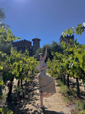 Yukti Chugh Instagram - When the dress is silk, the wine is aged, and the view is endless— Napa, you understand elegance.