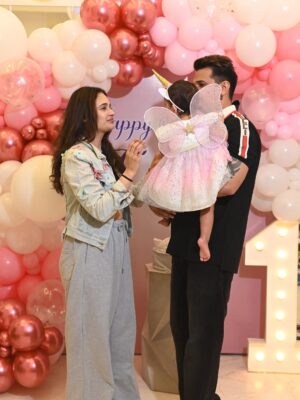 Yuvika Chaudhary Instagram - Happy birthday my baby doll @ekleennarula_ I love u so much my baby . U have changed my life with ur beautiful smile , papa apke liye sab kare ge apka sab say acha insaan banane ke kosish kare ge tah ke ap sab ko respect do or full roadie banai ge mera beti fighter bane ge mama ke jaan or papa ke life . Best time hota hai jab ap mummy or papa bolte ho sab ruk jata hai I love u my baby ā¤ļøā¤ļøā¤ļøā¤ļøā¤ļø