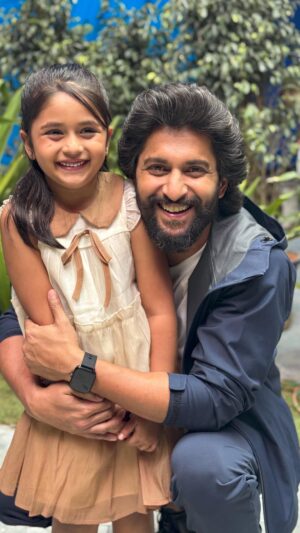 Zara Zyanna Instagram - One fine day, when Zara got to meet @nameisnani sir.
The hype is real! His aura is 🥹✨
Thank you for being playful, kind and loving towards our little one. She might not know now but we will make sure she remembers how sweetly you greeted her the first time you met her on set. You made our day memorable, sir! ♥️✨