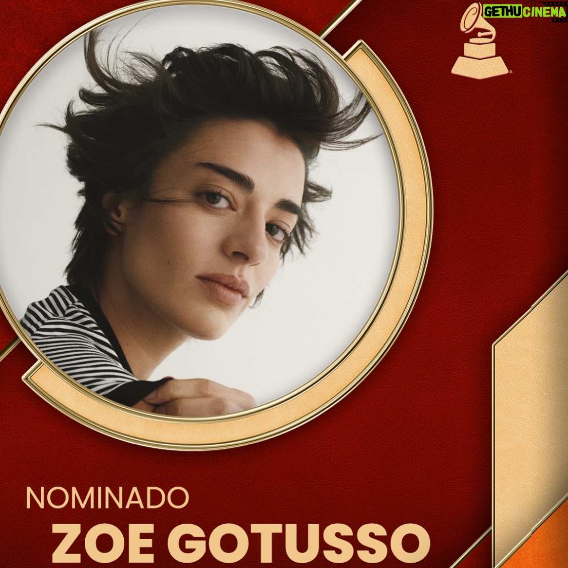 Zoe Gotusso - 29.6K Likes - Dos nominaciones a los @latingrammys 
que alegría!!!!! 🥹❤️ 
Gracias por escuchar Cursi, y gracias al equipo hermoso que me acompañó en el proceso de este álbum.
Que lindo hacer música 🎼🫶🏻✨
