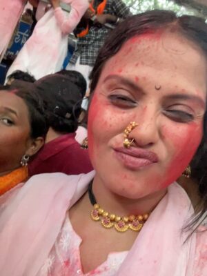 ankita bhagat Instagram - बाप्पा चाले गावाला 🥺 पुढच्या वर्षी लवकर या 🙏🏻❤️🥹