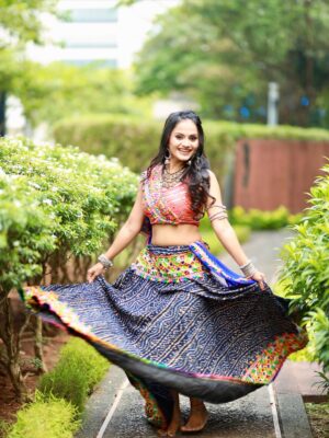 ankita bhagat Instagram - 🪷✨

•
look & outfit by @bobby_makeup_artist 
•
P.C. @sunny_divekar 
•
Inframe Ankita Bhagat ☺️🙏
#navratri #ankitabhgat