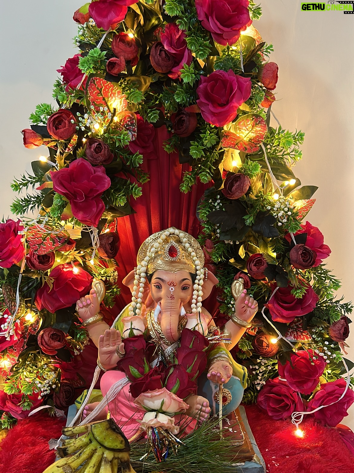 anshika singh - 3 Likes - Ganpati Bappa at home feels like the purest blessing 🤍✨ #ganeshchaturthi2025
