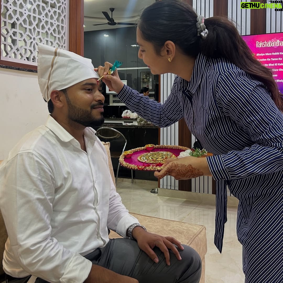 anshika singh - 3 Likes - One last rakhi before stepping into my new chapter 🤍🥹❤️