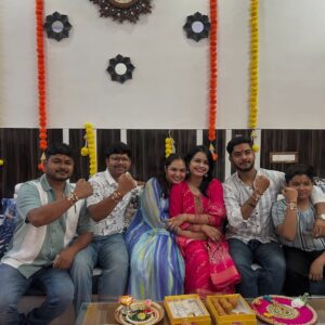 anshika singh Instagram - One last rakhi before stepping into my new chapter 🤍🥹❤️