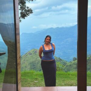 ayshayrav Instagram - ⛰️✨ 

The view straight from my cabin @tehycaofficial 🌥️ 

#poombarai❤️