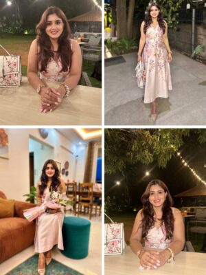chandra Chakraborty Instagram - Perfectly pink Pinky 💕
.
.
.
.
.
Outfit @forevernew_india
#instamood #instapic #postbirthday #pink
