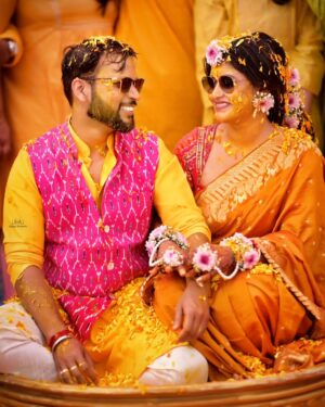 chandra Chakraborty Instagram - গায়ে হলুদ || Haldi Ceremony
#weddingday #Haldi #bengaliwedding @sacredshaadi @bridesofbengal_wmg