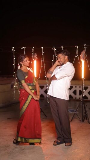 dimple udayakumar Instagram - pottala muttaye …. Thalaivan thalivii 👩‍❤️‍💋‍👨 

@actorvijaysethupathi @nithyamenen @pandiraaj_dir @sathyajyothifilms @thinkmusicofficial 
 
mua : @makeover_by_jesi 
📷 : @i_am_yogananthan @yv_filmz 
✂️: @mr_ajaaydcruze_ 
Partner: @dimple_udayakumar 

#husbandwifelove❤️👩‍❤️‍👨❤️ #love #thalaivanthalaivii #santhoshnarayanan #Thinkmusic