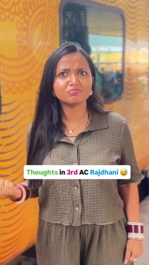 monalisha ghosh Instagram - Rajdhani ka 3rd AC 😅
Tag that friend✅
#funny #comedy #viral #trending #train #rajdhani #reelitfeelit #reelkarofeelkaro #travel