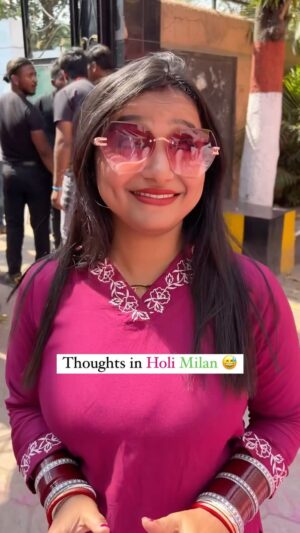 monalisha ghosh Instagram - Holi Milan 😅😅
Tag your friends ✅
#funny #comedy #holi #events #trending #reelitfeelit #reelkarofeelkaro #reelsinstagram
