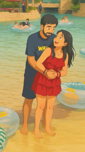 monalisha ghosh Instagram - Our Ghibli Potraits 😍😍
Honeymoon trips ✅
#viral #ghibli #viral #trending #honeymoon #dubai