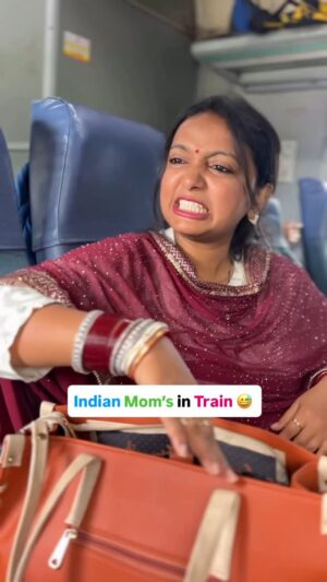 monalisha ghosh Instagram - Indian Mom in train 🚆
Tag karo ✅
#viral #comedy #train #mom #funny #reelitfeelit #reelkarofeelkaro #travel