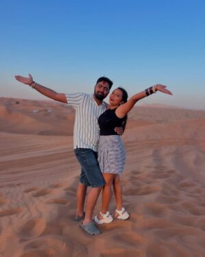monalisha ghosh Instagram - Every day with you is always a special day for me ♥️🧿
Thu thu nazar na lage 🧿🧿🧿🧿
@vansh_rawall_ ♥️
#dubai #honeymoon #viral #trending